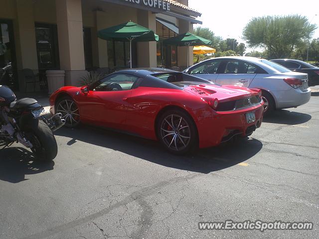 Ferrari 458 Italia spotted in Scottsdale, Arizona