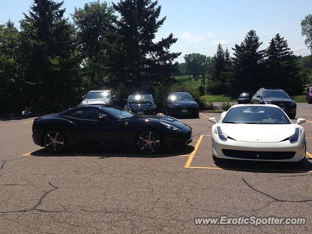 Ferrari 458 Italia spotted in Wayzata, Minnesota