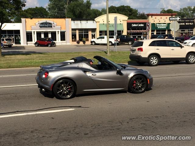 Alfa Romeo 4C spotted in Birmingham, Michigan