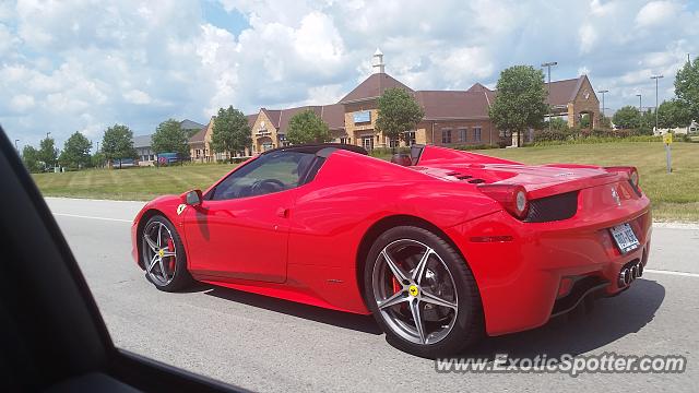 Ferrari 458 Italia spotted in Pewaukee, Wisconsin