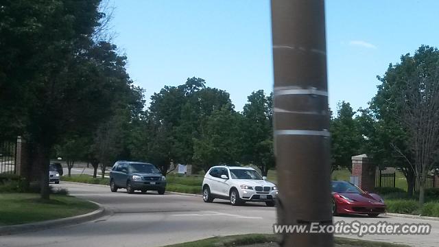 Ferrari 458 Italia spotted in Hinsdale, Illinois