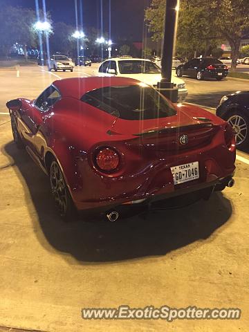 Alfa Romeo 4C spotted in Houston, United States