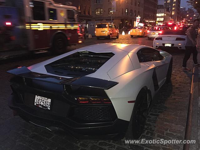 Lamborghini Aventador spotted in Manhattan, New York