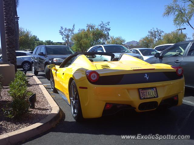 Ferrari 458 Italia spotted in Scottsdale, Arizona