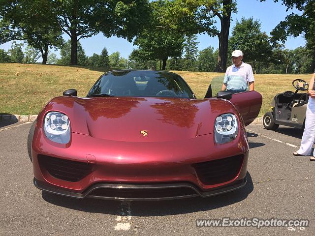 Porsche 918 Spyder spotted in Bedminster, New Jersey
