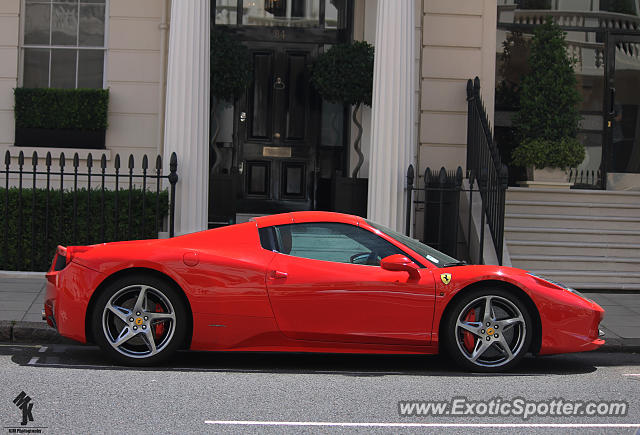 Ferrari 458 Italia spotted in London, United Kingdom