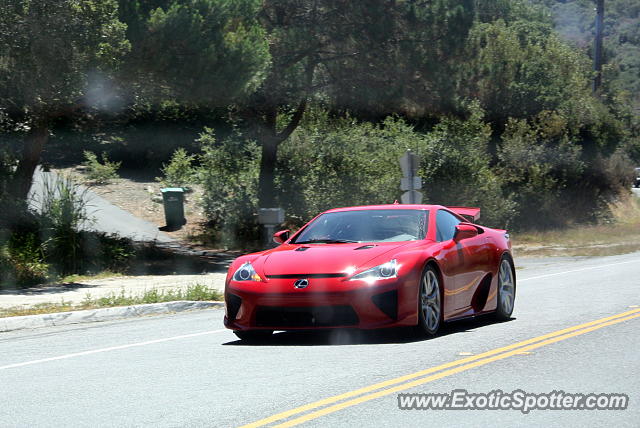 Lexus LFA spotted in Carmel Valley, California