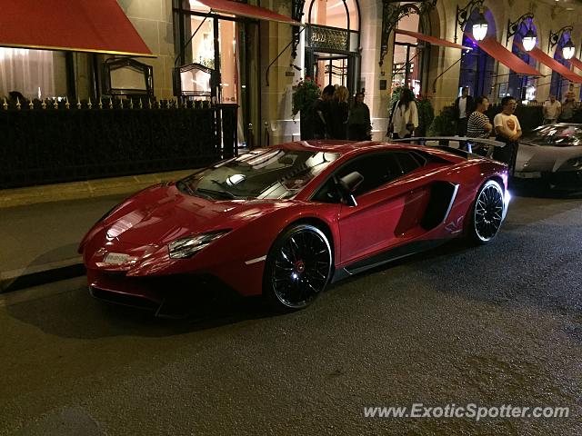 Lamborghini Aventador spotted in Paris, France