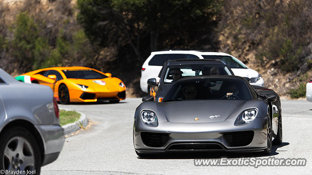 Porsche 918 Spyder spotted in Carmel Valley, California