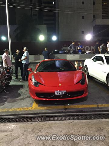 Ferrari 458 Italia spotted in Fortaleza, Brazil