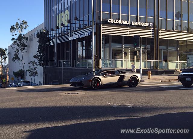 Lamborghini Aventador spotted in Beverly hills, California