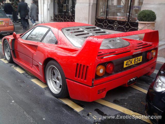 Ferrari F40 spotted in Paris, France