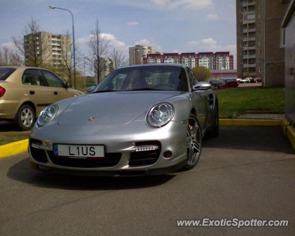 Porsche 911 Turbo spotted in Vilnius, Lithuania