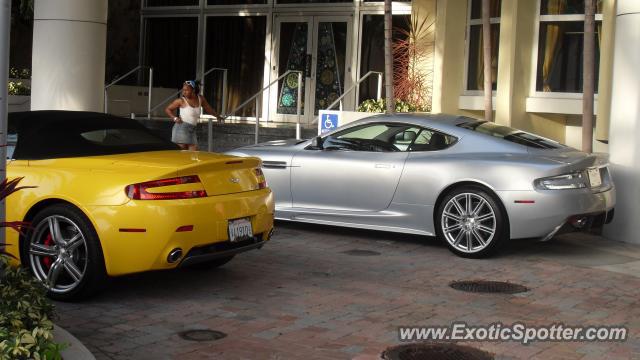 Aston Martin DBS spotted in Miami Beach, Florida