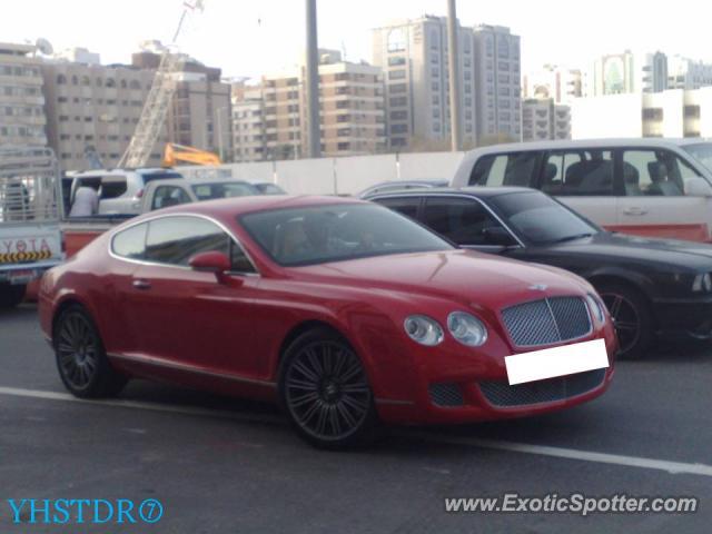 Bentley Continental spotted in Abu Dhabi, United Arab Emirates