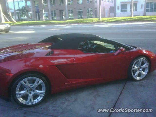 Lamborghini Gallardo spotted in Miami Beach, Florida