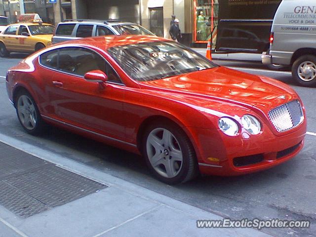 Bentley Continental spotted in Manhatan, New York