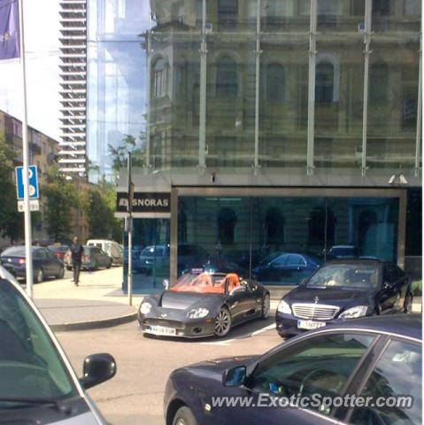 Spyker C8 spotted in Vilnius, Lithuania