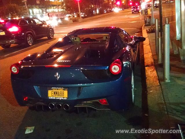 Ferrari 458 Italia spotted in Manhattan, New York