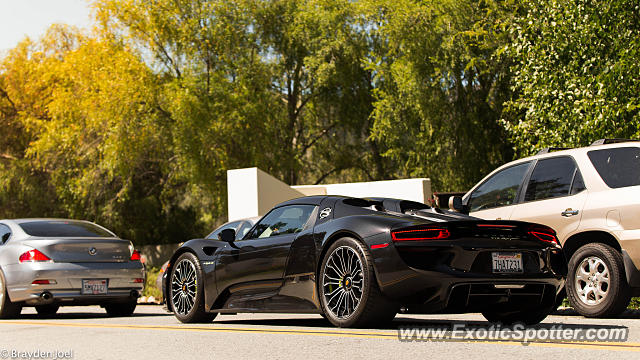 Porsche 918 Spyder spotted in Carmel Valley, California