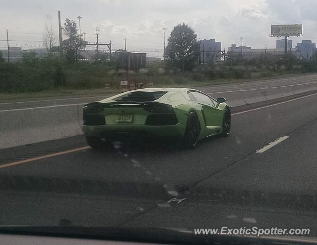 Lamborghini Aventador spotted in Kearny, New Jersey