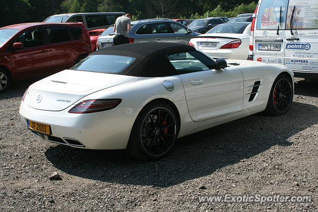 Mercedes SLS AMG spotted in Francorchamps, Belgium
