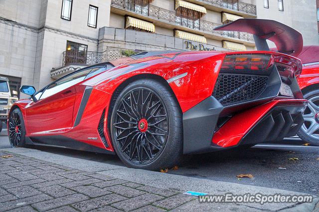 Lamborghini Aventador spotted in London, United Kingdom