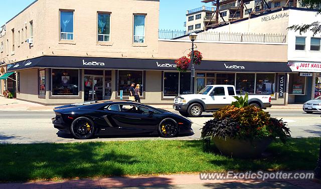Lamborghini Aventador spotted in Burlington, Canada
