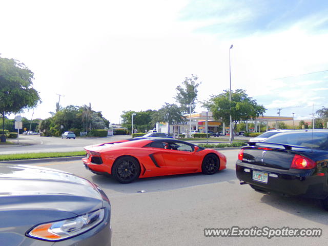 Lamborghini Aventador spotted in Fort Lauderdale, Florida