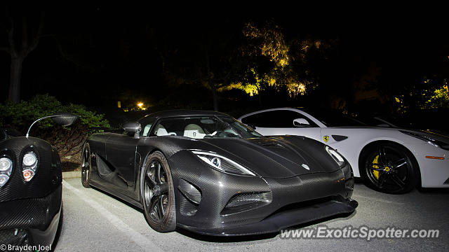 Koenigsegg Agera R spotted in Carmel Valley, California
