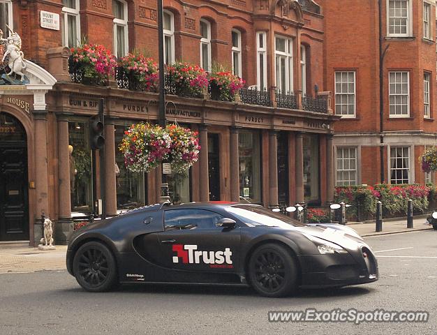 Bugatti Veyron spotted in London, United Kingdom
