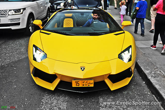 Lamborghini Aventador spotted in London, United Kingdom