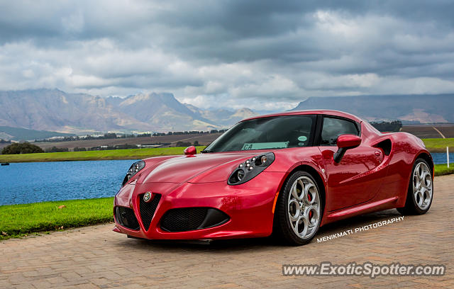 Alfa Romeo 4C spotted in Stellenbosche, South Africa