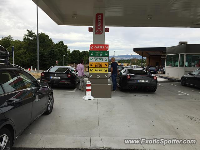 Ferrari F12 spotted in Highway, France