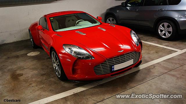 Aston Martin One-77 spotted in Geneva, Switzerland