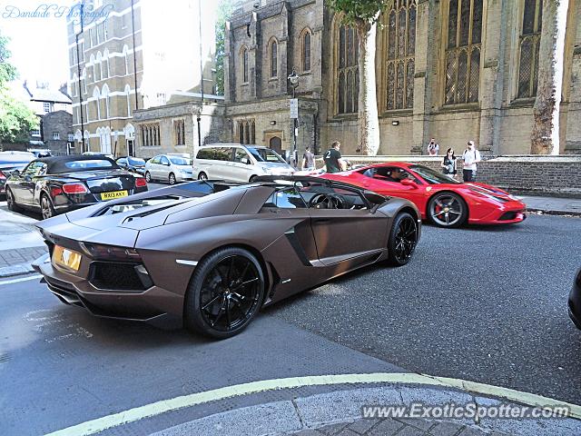 Lamborghini Aventador spotted in London, United Kingdom
