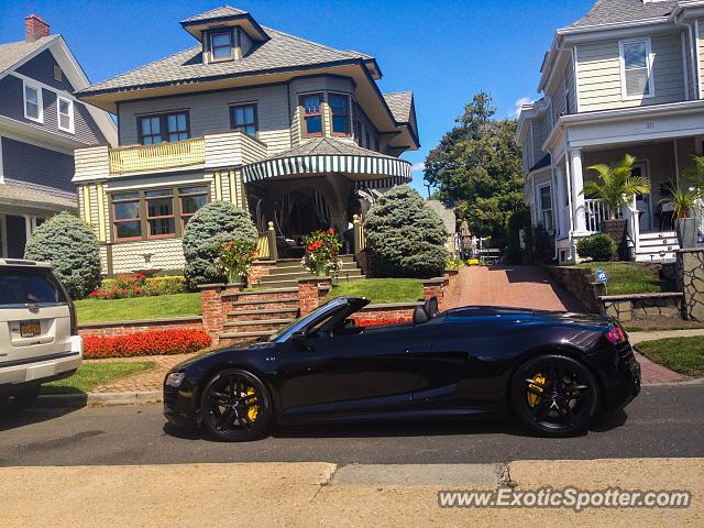 Audi R8 spotted in Loch Arbour, New Jersey