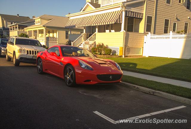 Ferrari California spotted in Belmar, New Jersey