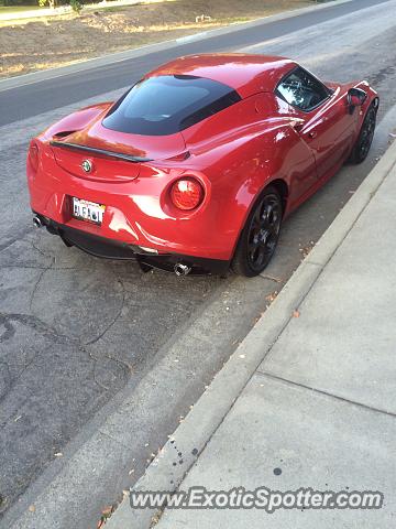 Alfa Romeo 4C spotted in Monrovia, California