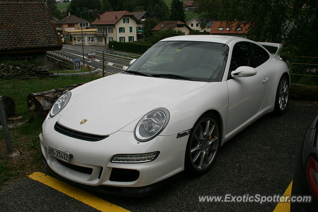 Porsche 911 GT3 spotted in Oron la Ville, Switzerland