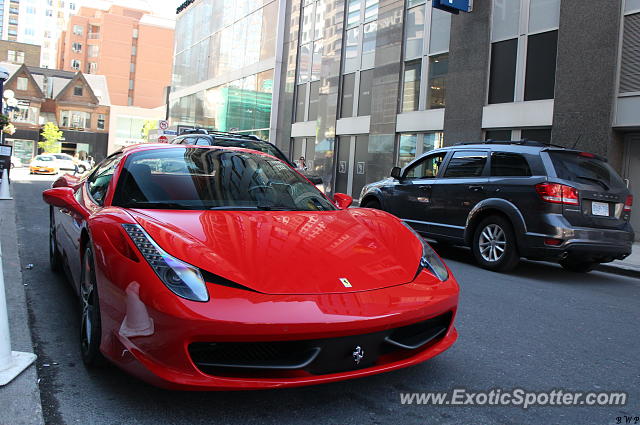 Ferrari 458 Italia spotted in Toronto, Canada