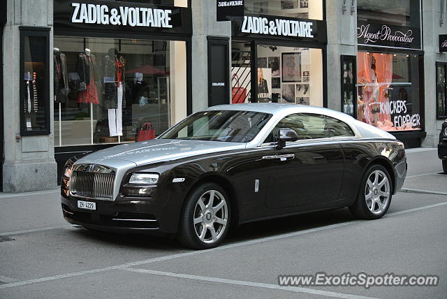 Rolls-Royce Wraith spotted in Zurich, Switzerland