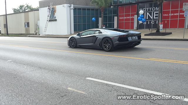 Lamborghini Aventador spotted in Houston, Texas