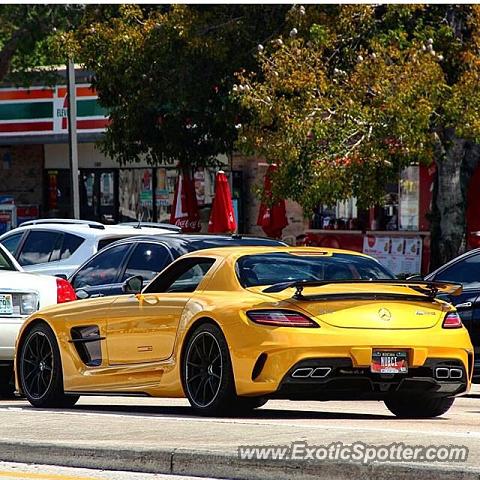 Mercedes SLS AMG spotted in Fort Lauderdale, Florida