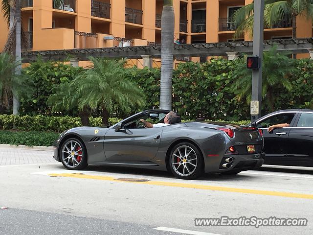 Ferrari California spotted in Delray Beach, Florida