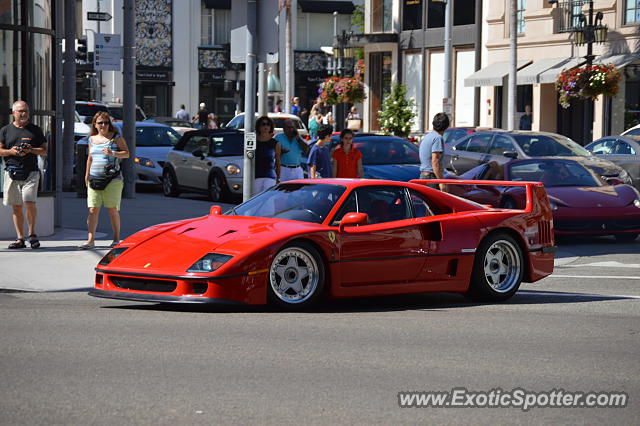 Ferrari F40 spotted in Beverly Hills, California