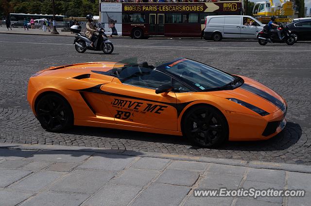 Lamborghini Gallardo spotted in Paris, France