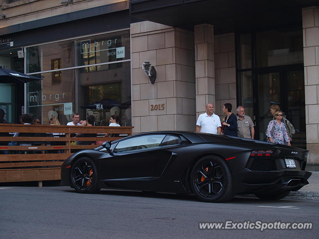 Lamborghini Aventador spotted in Montreal, Canada