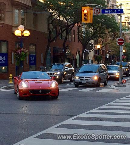 Ferrari California spotted in Toronto, Canada