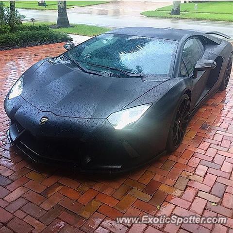 Lamborghini Aventador spotted in Fort Lauderdale, Florida